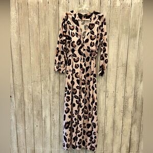 CBR Pink, Brown, & Black, Spotted Dress